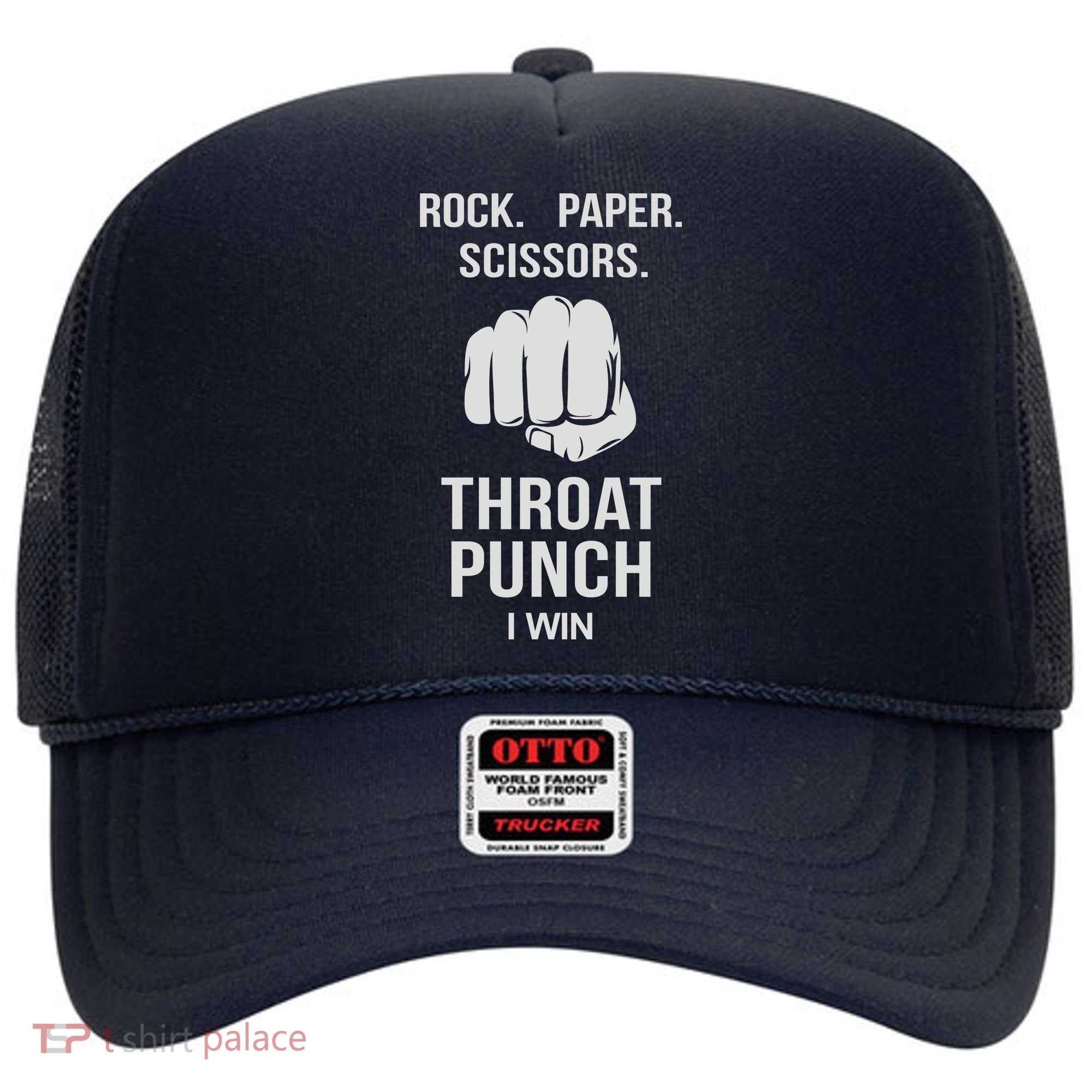 ROCK PAPER SCISSORS THROAT PUNCH Hat