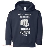 ROCK PAPER SCISSORS THROAT PUNCH Toddler Hoodie thumb 0