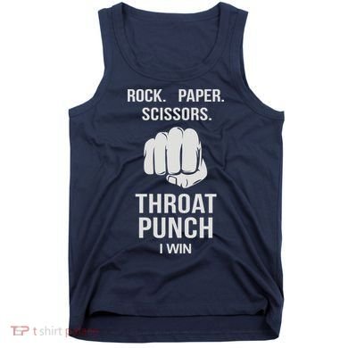ROCK PAPER SCISSORS THROAT PUNCH Tank Top