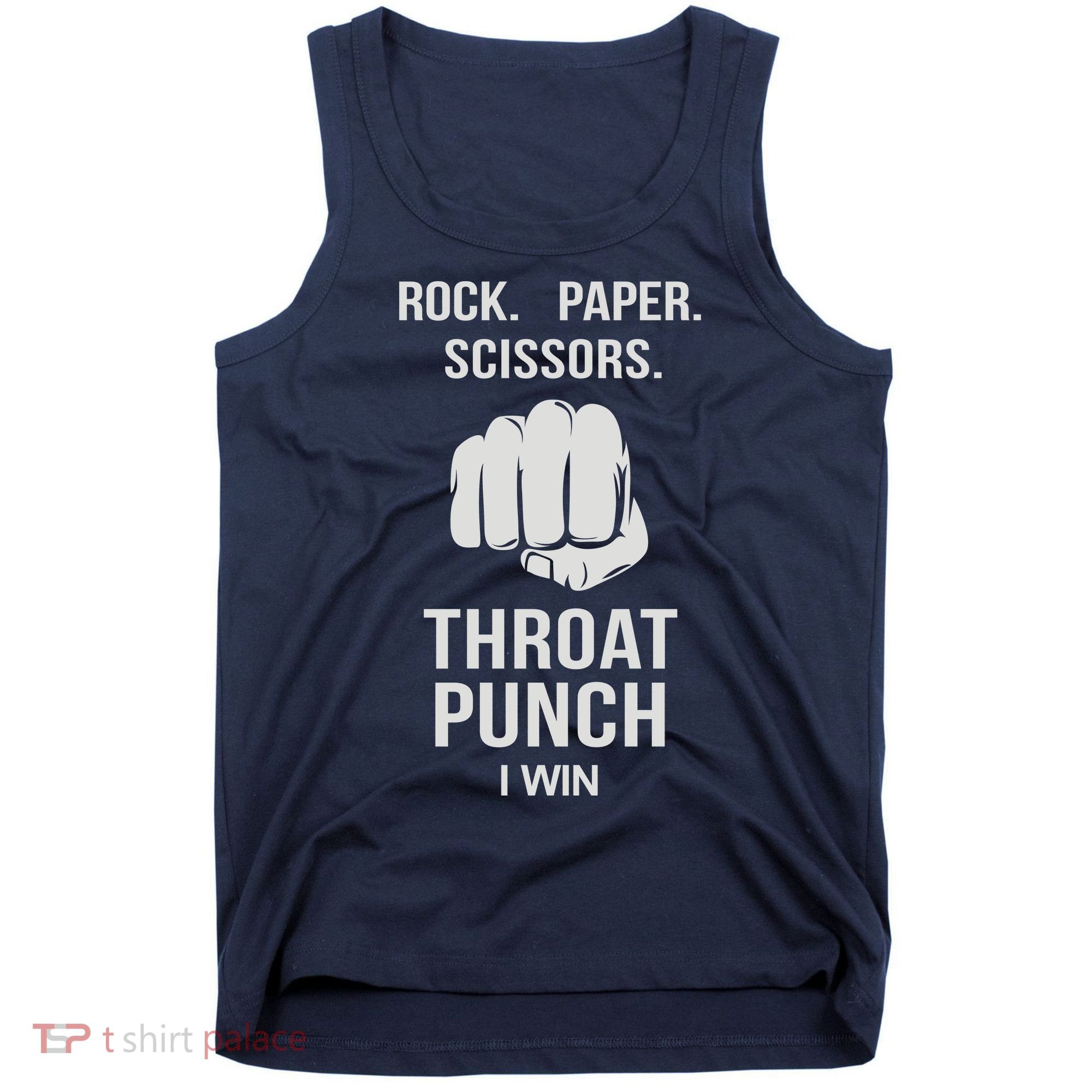 ROCK PAPER SCISSORS THROAT PUNCH Tank Top