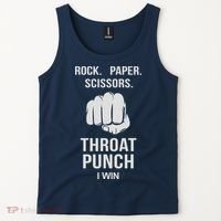 ROCK PAPER SCISSORS THROAT PUNCH Tank Top thumb 2