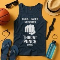 ROCK PAPER SCISSORS THROAT PUNCH Tank Top thumb 4