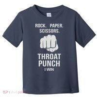 ROCK PAPER SCISSORS THROAT PUNCH Toddler T-Shirt thumb 0