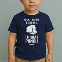 ROCK PAPER SCISSORS THROAT PUNCH Toddler T-Shirt thumb 2