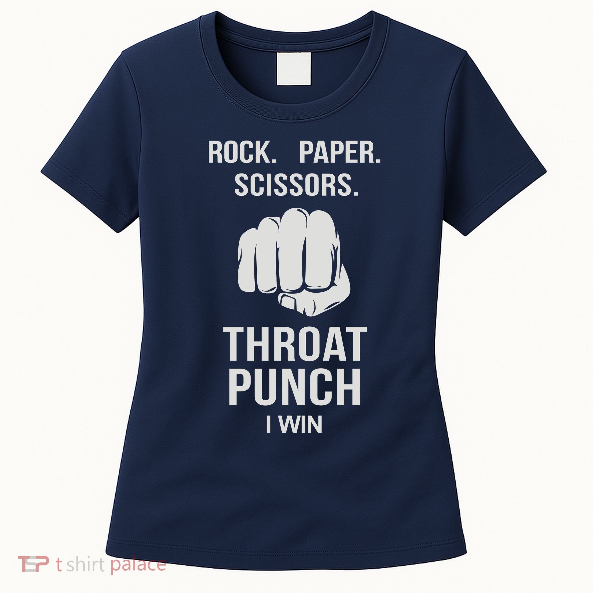 ROCK PAPER SCISSORS THROAT PUNCH Women's T-Shirt