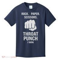ROCK PAPER SCISSORS THROAT PUNCH Kids T-Shirt thumb 0