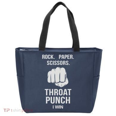 ROCK PAPER SCISSORS THROAT PUNCH Tote Bag