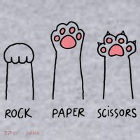 Rock Paper Scissors Cat Paws Women's Sweatshirt thumb 2