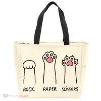 Rock Paper Scissors Cat Paws Tote Bag thumb 0
