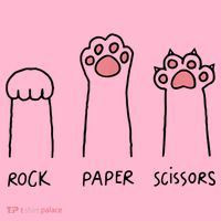 Rock Paper Scissors Cat Paws Coaster thumb 2
