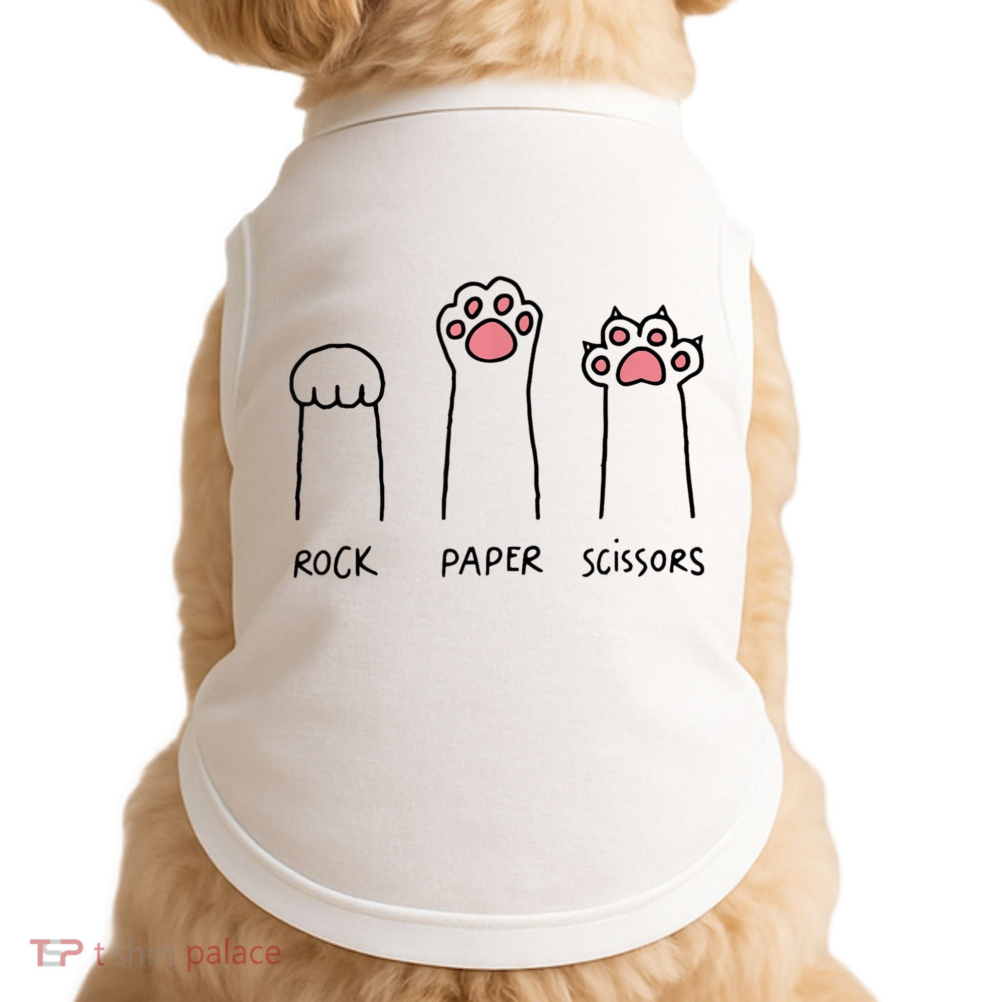Rock Paper Scissors Cat Paws Doggie Tank