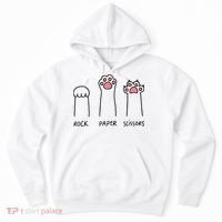 Rock Paper Scissors Cat Paws Hoodie thumb 0