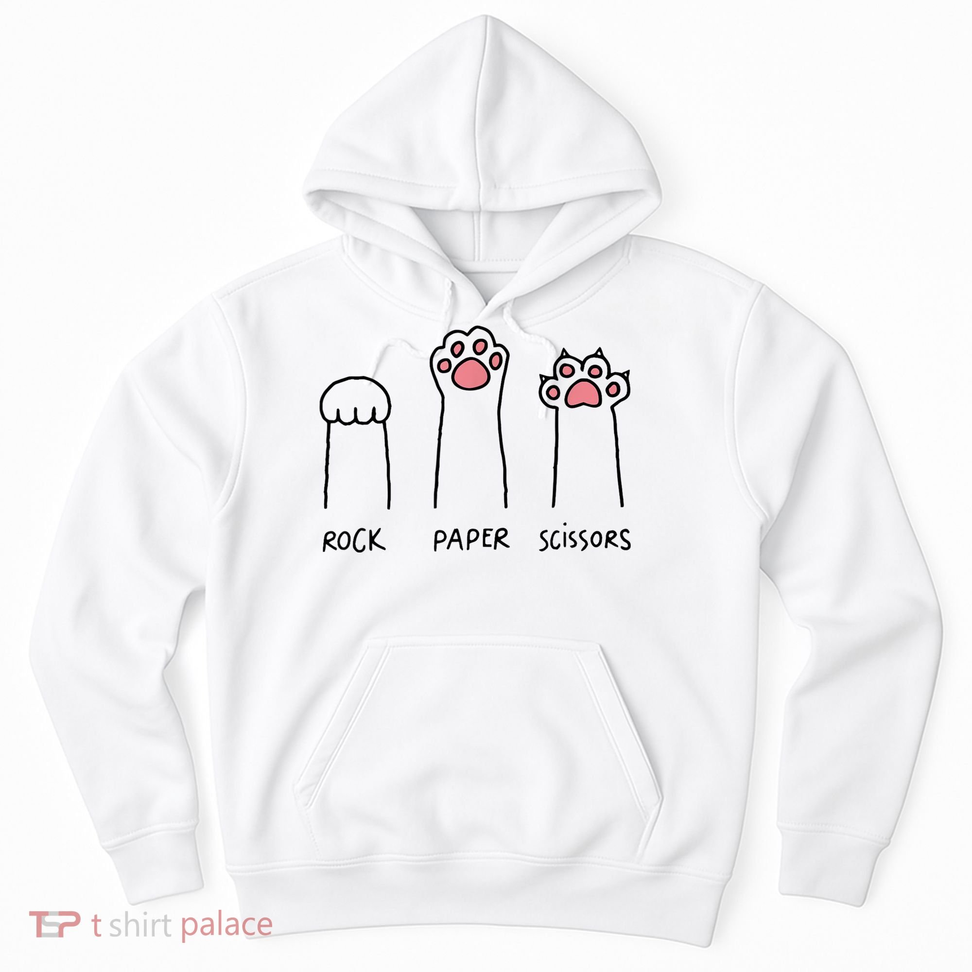 Rock Paper Scissors Cat Paws Hoodie