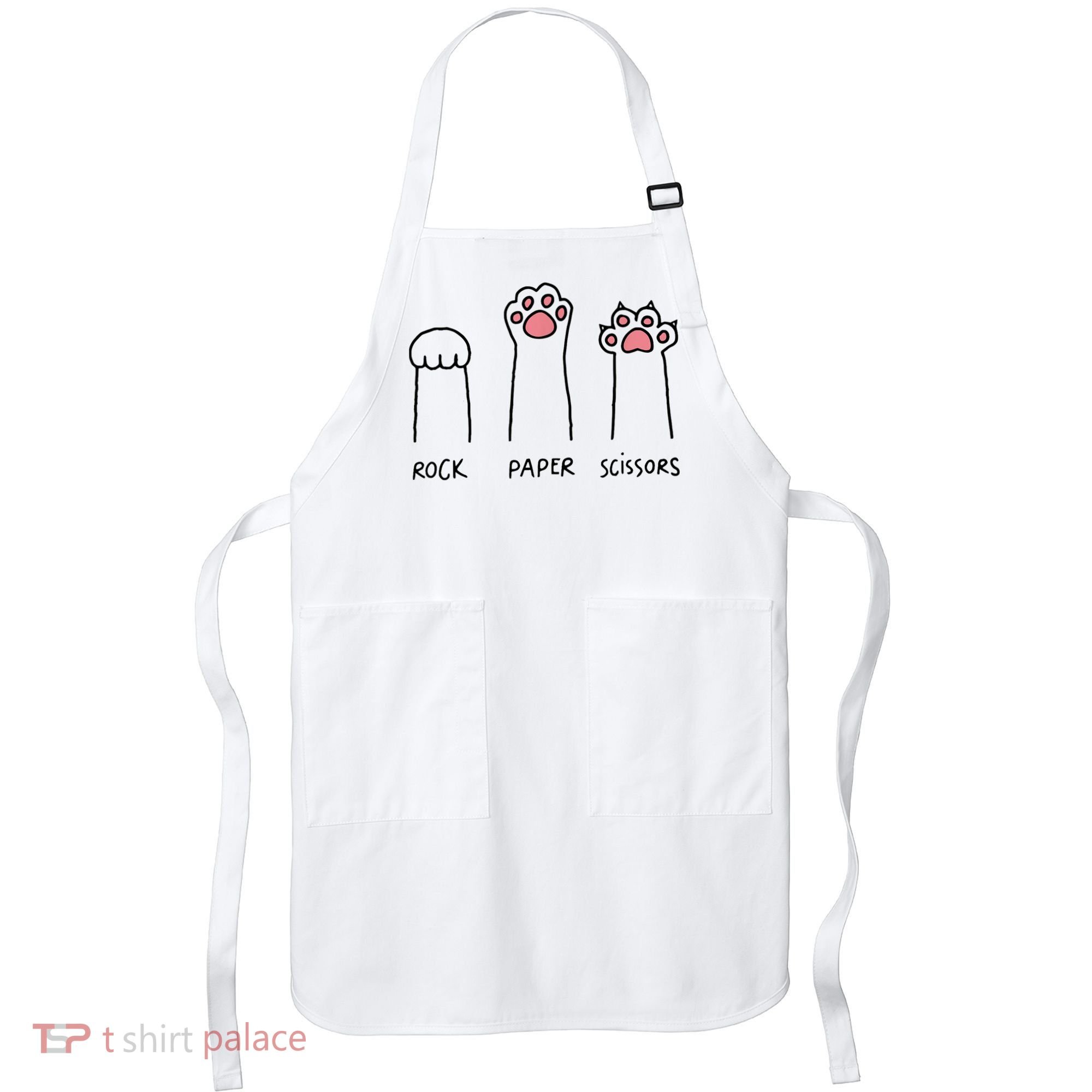 Rock Paper Scissors Cat Paws Apron