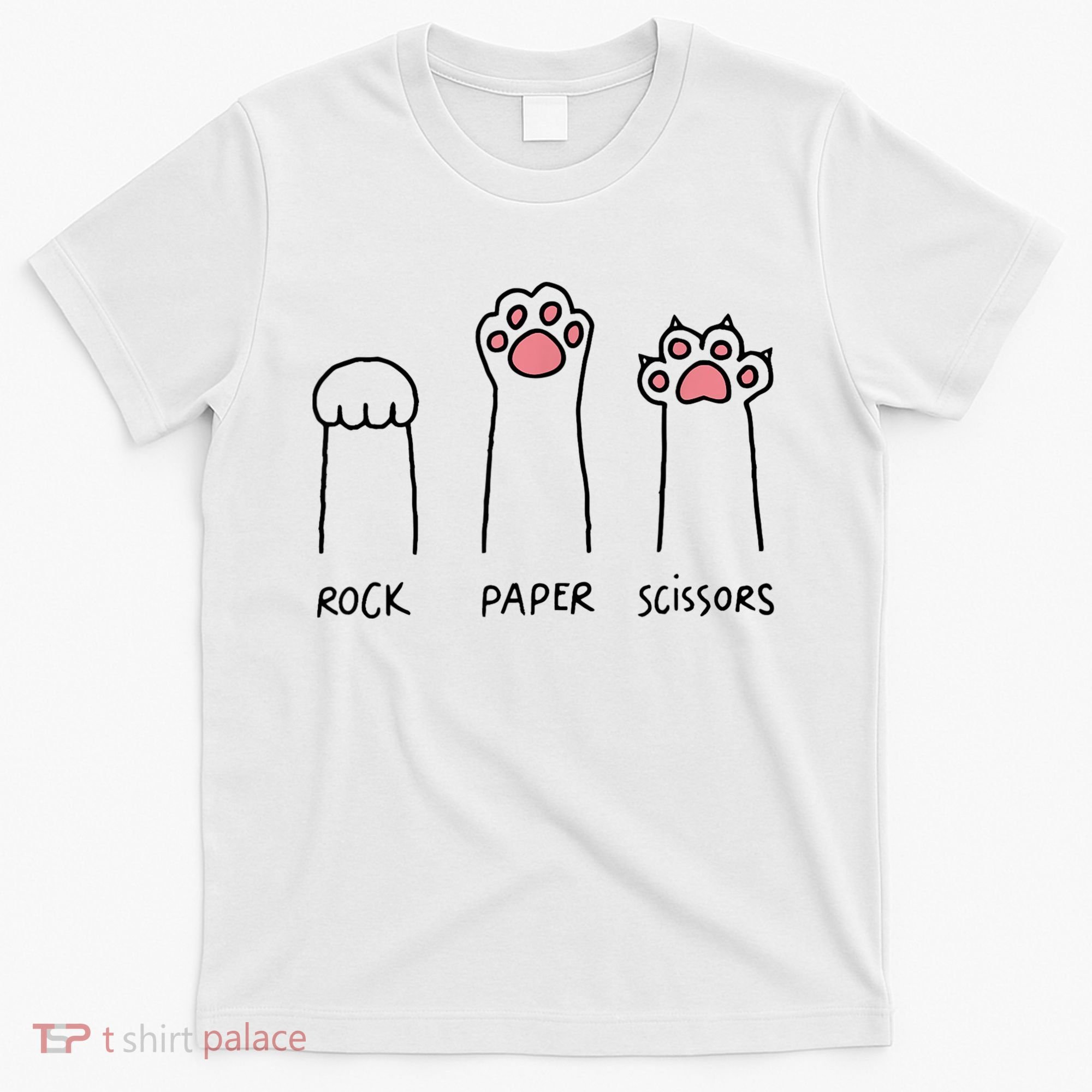 Rock Paper Scissors Cat Paws T-Shirt