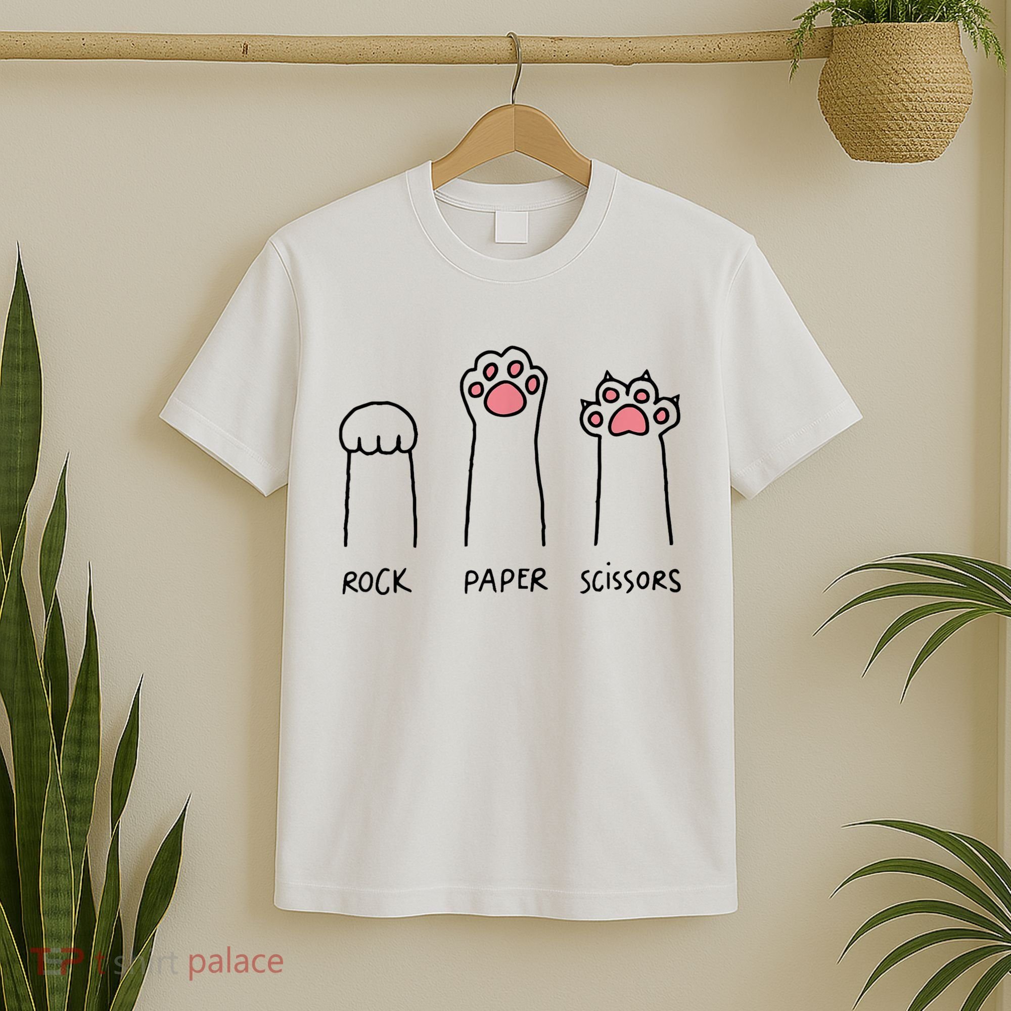 Rock Paper Scissors Cat Paws T-Shirt