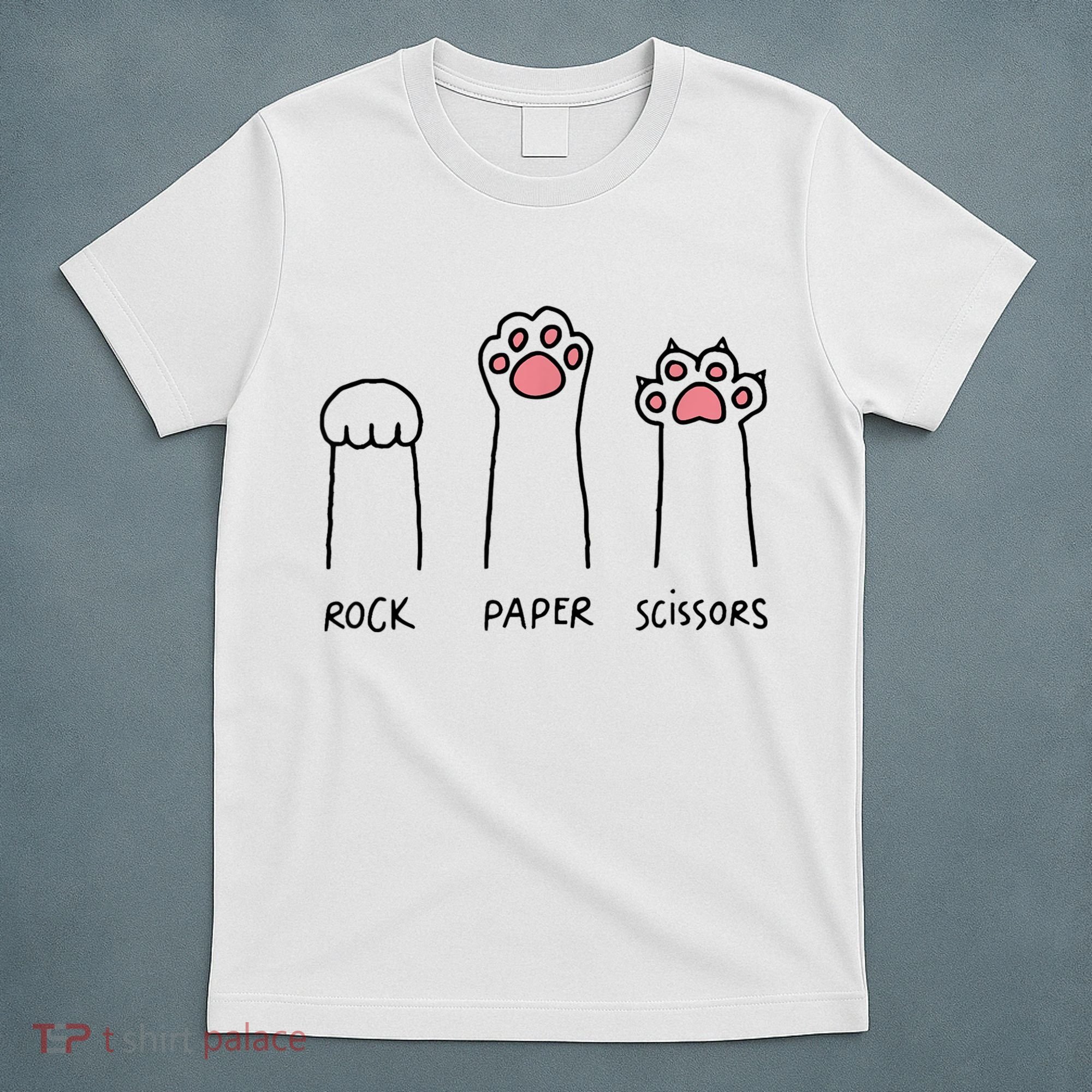 Rock Paper Scissors Cat Paws T-Shirt