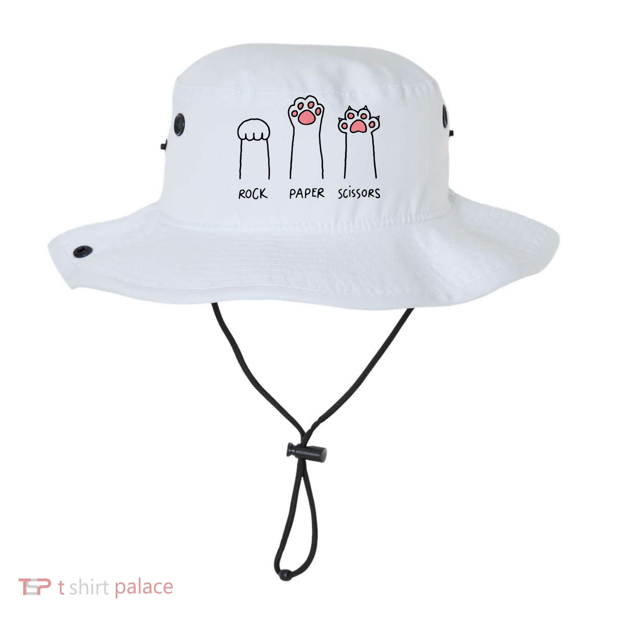 Rock Paper Scissors Cat Paws Bucket Hat
