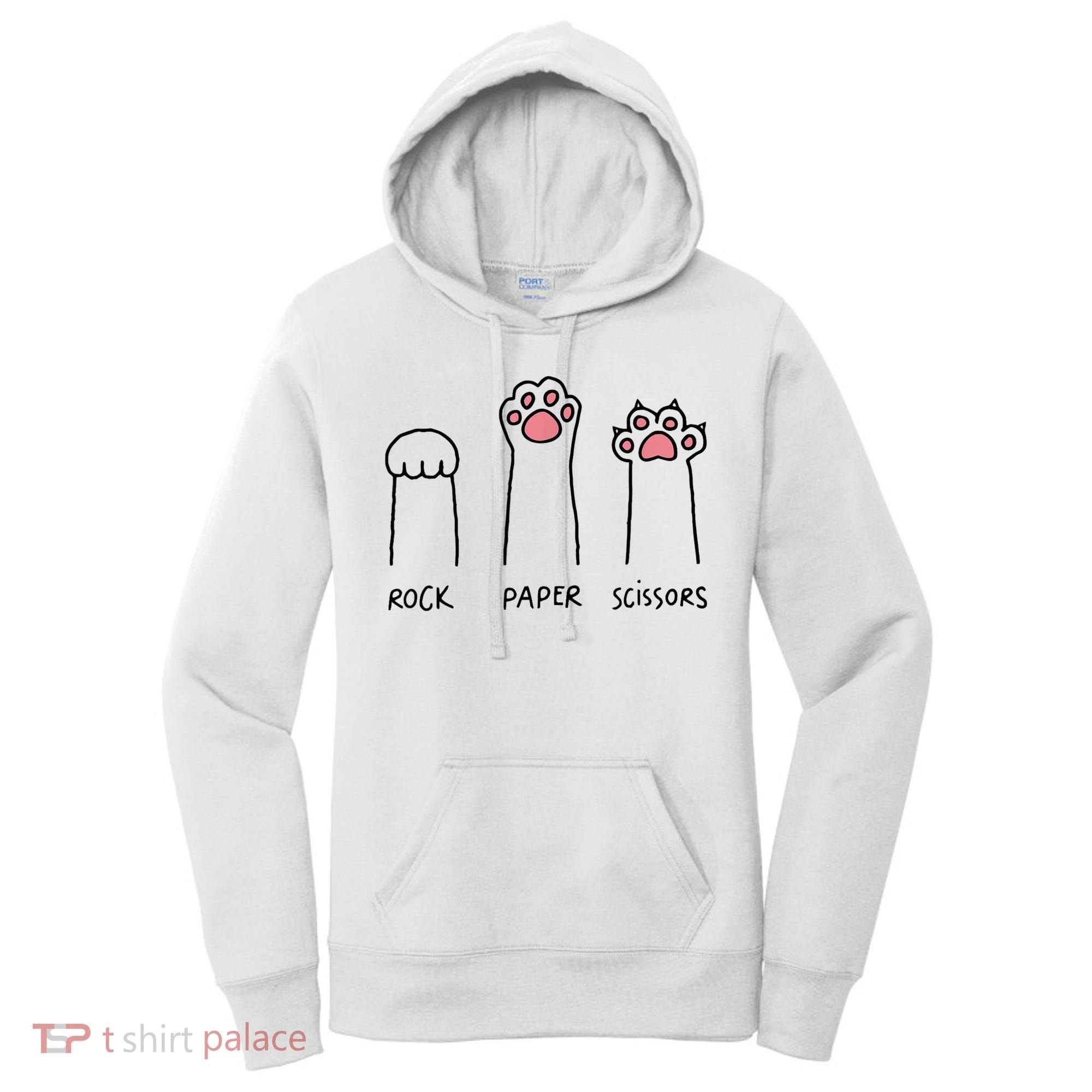 Rock Paper Scissors Cat Paws Women's Hoodie