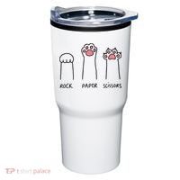 Rock Paper Scissors Cat Paws Tumbler thumb 0