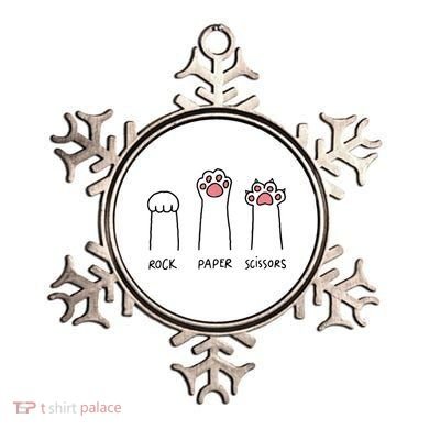 Rock Paper Scissors Cat Paws Ornament