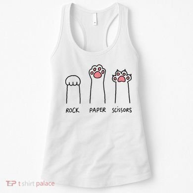 Rock Paper Scissors Cat Paws Women's Tank Top