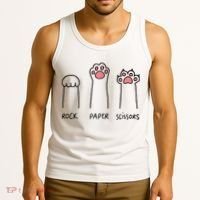 Rock Paper Scissors Cat Paws Tank Top thumb 3