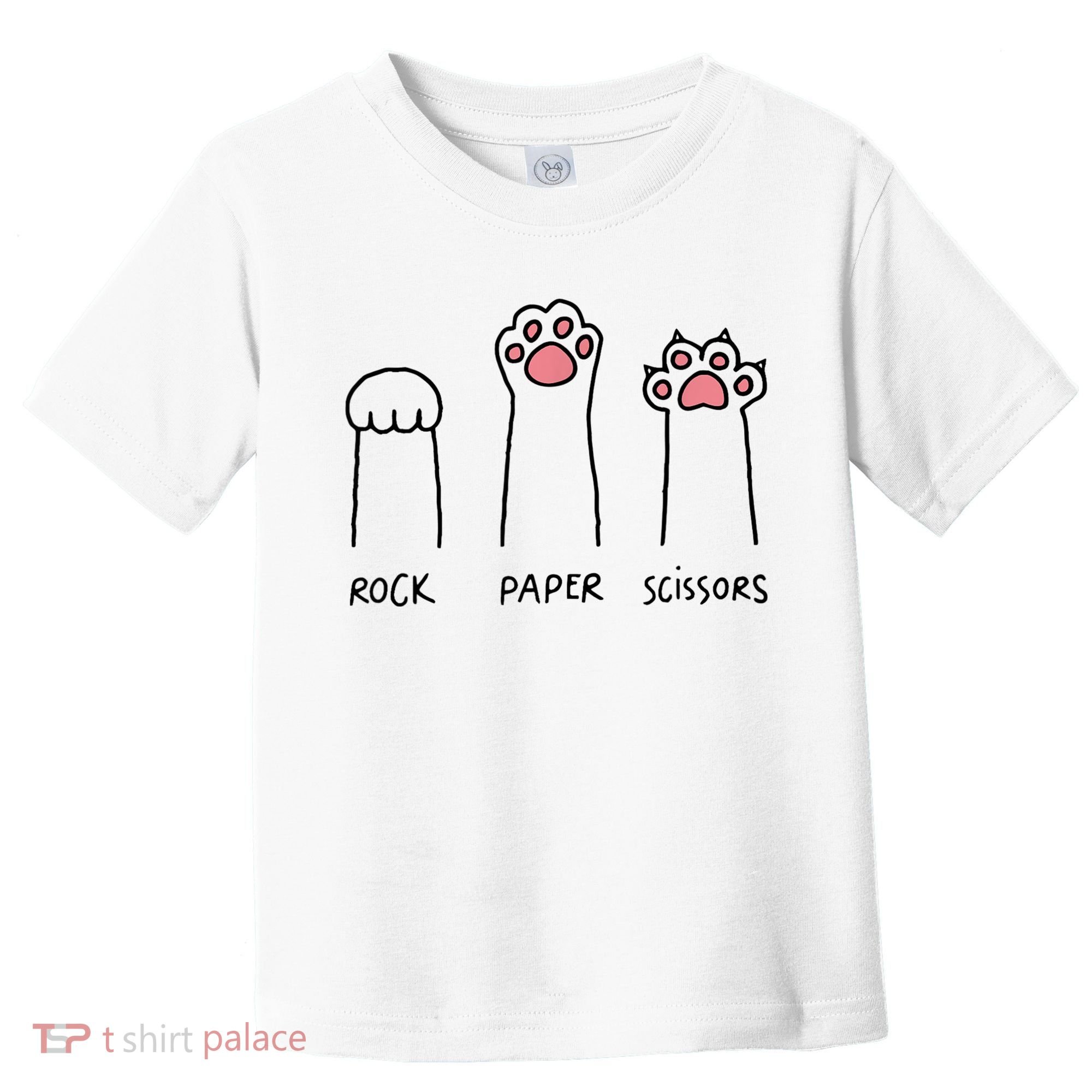 Rock Paper Scissors Cat Paws Toddler T-Shirt