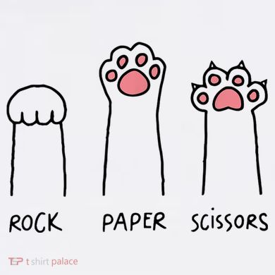 Rock Paper Scissors Cat Paws Women's Perfect Tri Rocker Tank