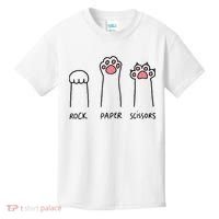 Rock Paper Scissors Cat Paws Kids T-Shirt thumb 0