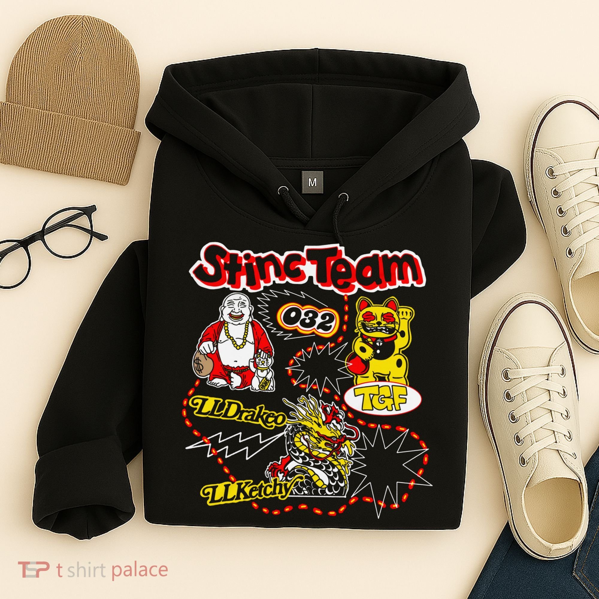 RalfyThe Plug Stinc Team 032 Lldrakeo Llketchy TGF Hoodie