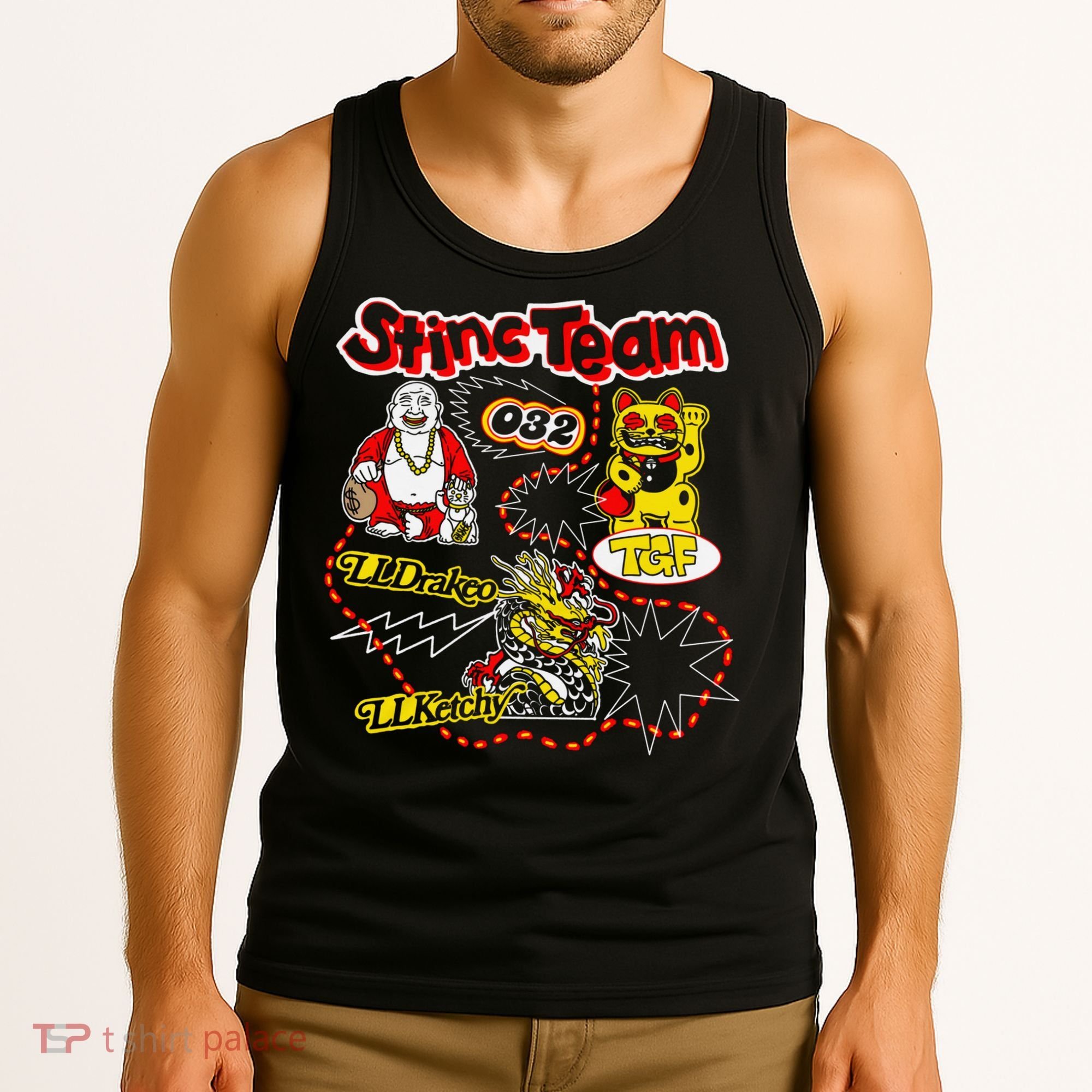 RalfyThe Plug Stinc Team 032 Lldrakeo Llketchy TGF Tank Top