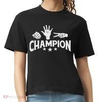 Rock Paper Scissors Champion Master Supreme Joke Novelty Comfort Colors Boxy T-Shirt thumb 0