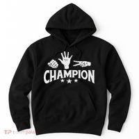 Rock Paper Scissors Champion Master Supreme Joke Novelty Hoodie thumb 0
