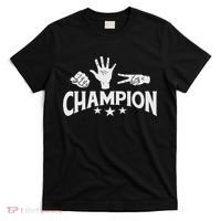 Rock Paper Scissors Champion Master Supreme Joke Novelty T-Shirt thumb 0