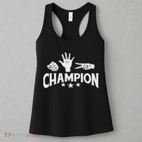 Rock Paper Scissors Champion Master Supreme Joke Novelty Women's Tank Top thumb 3