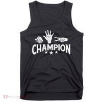 Rock Paper Scissors Champion Master Supreme Joke Novelty Tank Top thumb 0