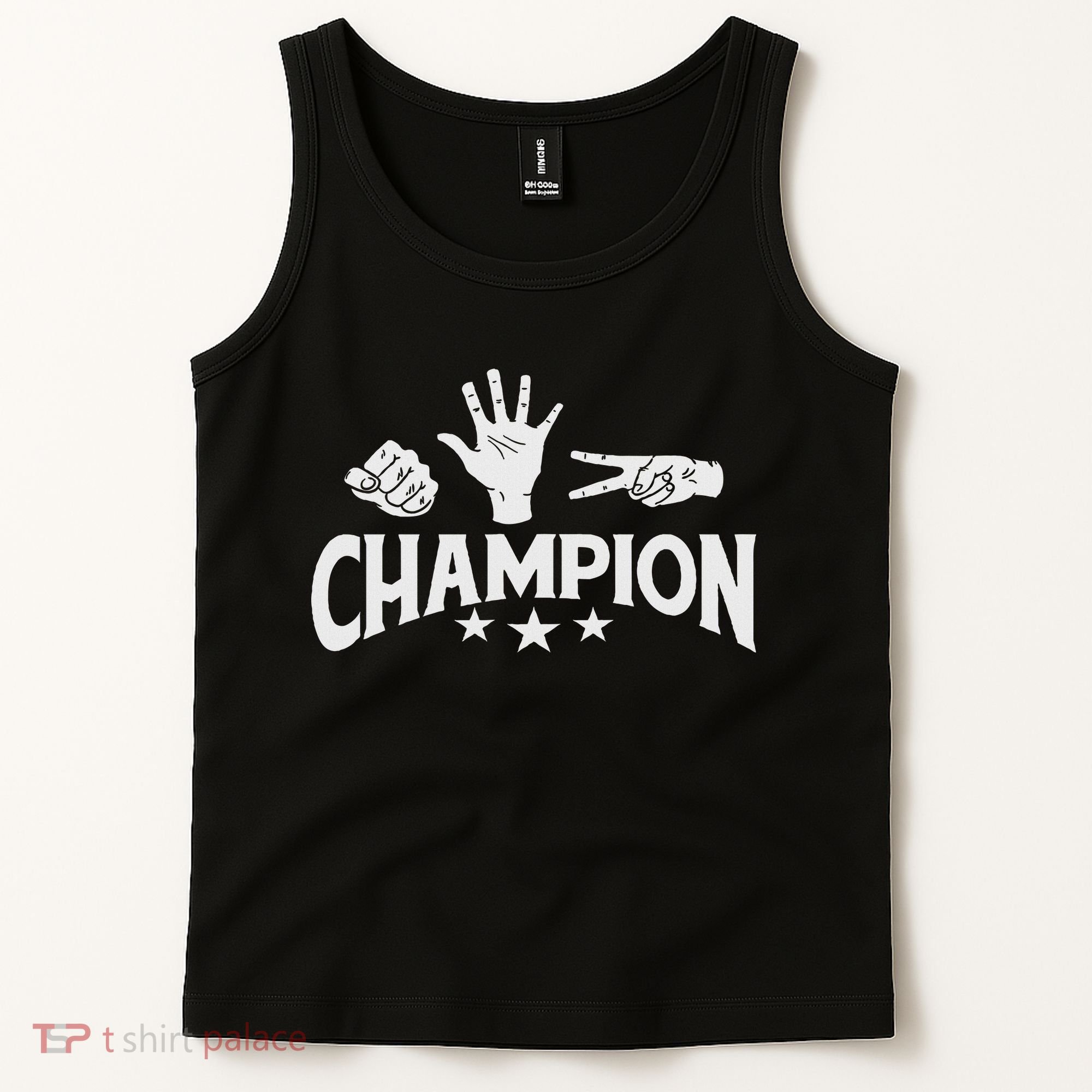 Rock Paper Scissors Champion Master Supreme Joke Novelty Tank Top