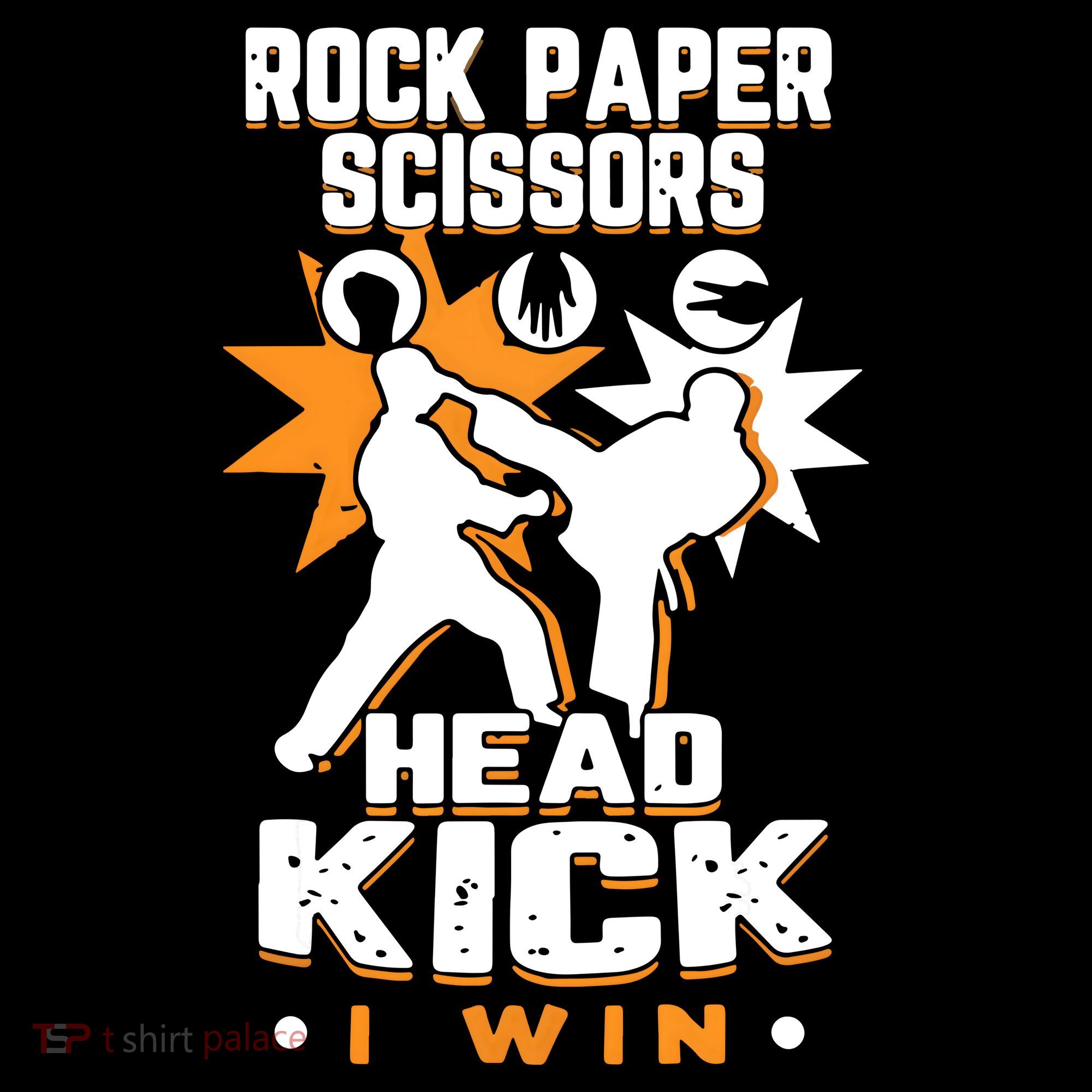 Rock Paper Scissors Headkick Win Funny Taekwondo Karate Gift Women's Hoodie