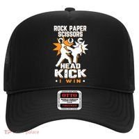 Rock Paper Scissors Headkick Win Funny Taekwondo Karate Gift Hat thumb 0