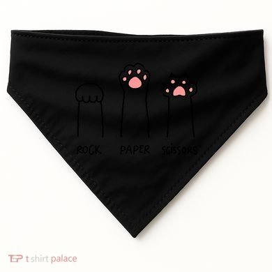 Rock Paper Scissors USA-Made Doggie Bandana