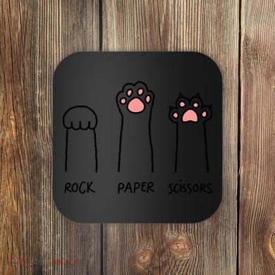 Rock Paper Scissors Coaster