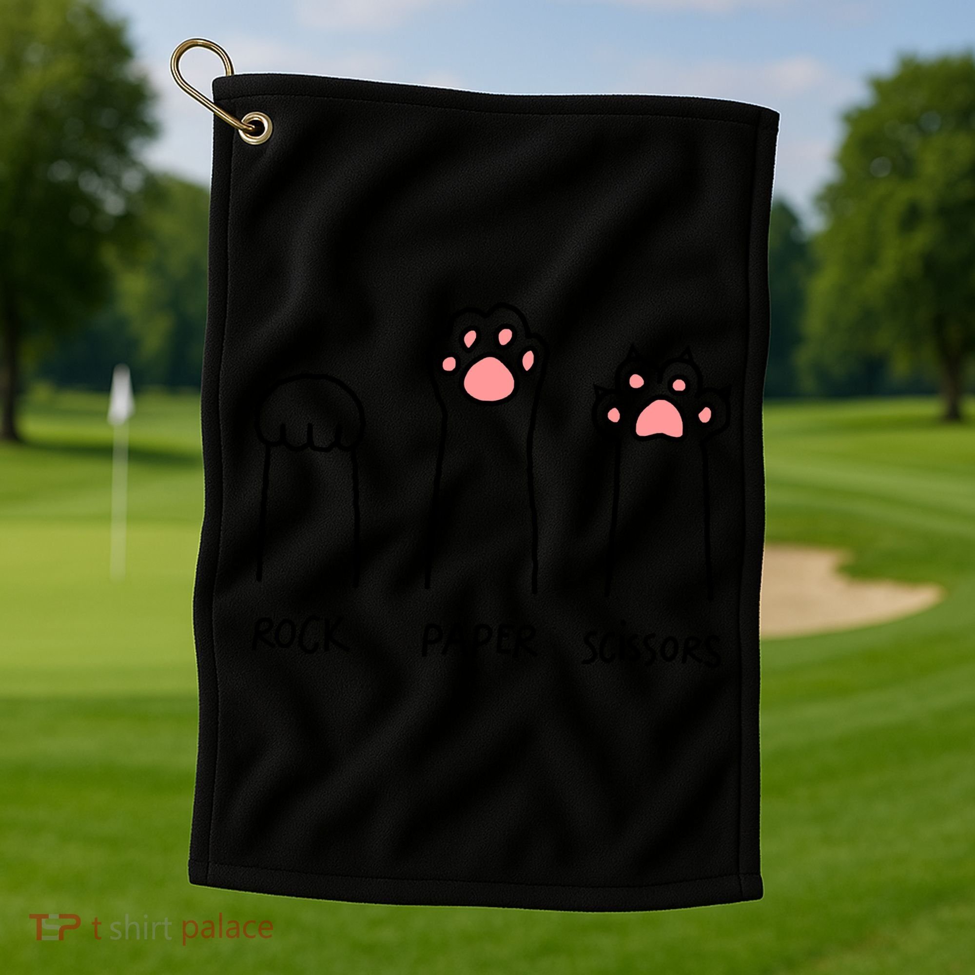 Rock Paper Scissors Golf Towel