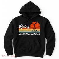 Retirement Plan Sky Observing Telescope Astronomy Fan Hoodie thumb 0
