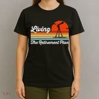 Retirement Plan Sky Observing Telescope Astronomy Fan T-Shirt thumb 4