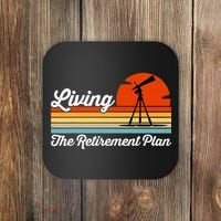 Retirement Plan Sky Observing Telescope Astronomy Fan Coaster thumb 0