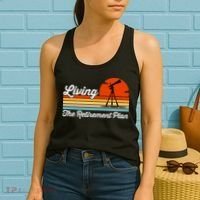 Retirement Plan Sky Observing Telescope Astronomy Fan Women's Tank Top thumb 2