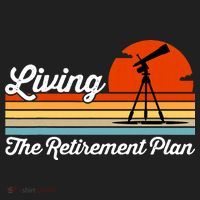 Retirement Plan Sky Observing Telescope Astronomy Fan Hat thumb 2