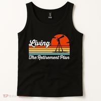 Retirement Plan Sky Observing Telescope Astronomy Fan Tank Top thumb 2