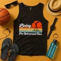 Retirement Plan Sky Observing Telescope Astronomy Fan Tank Top thumb 4